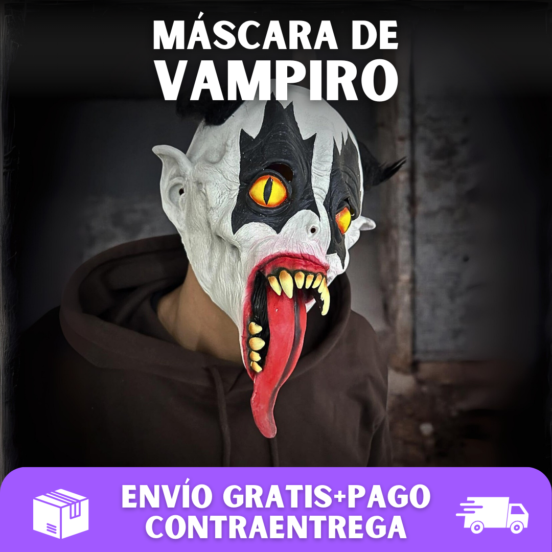 🧛🏻MÁSCARA DE VAMPIRO LATEX🦇