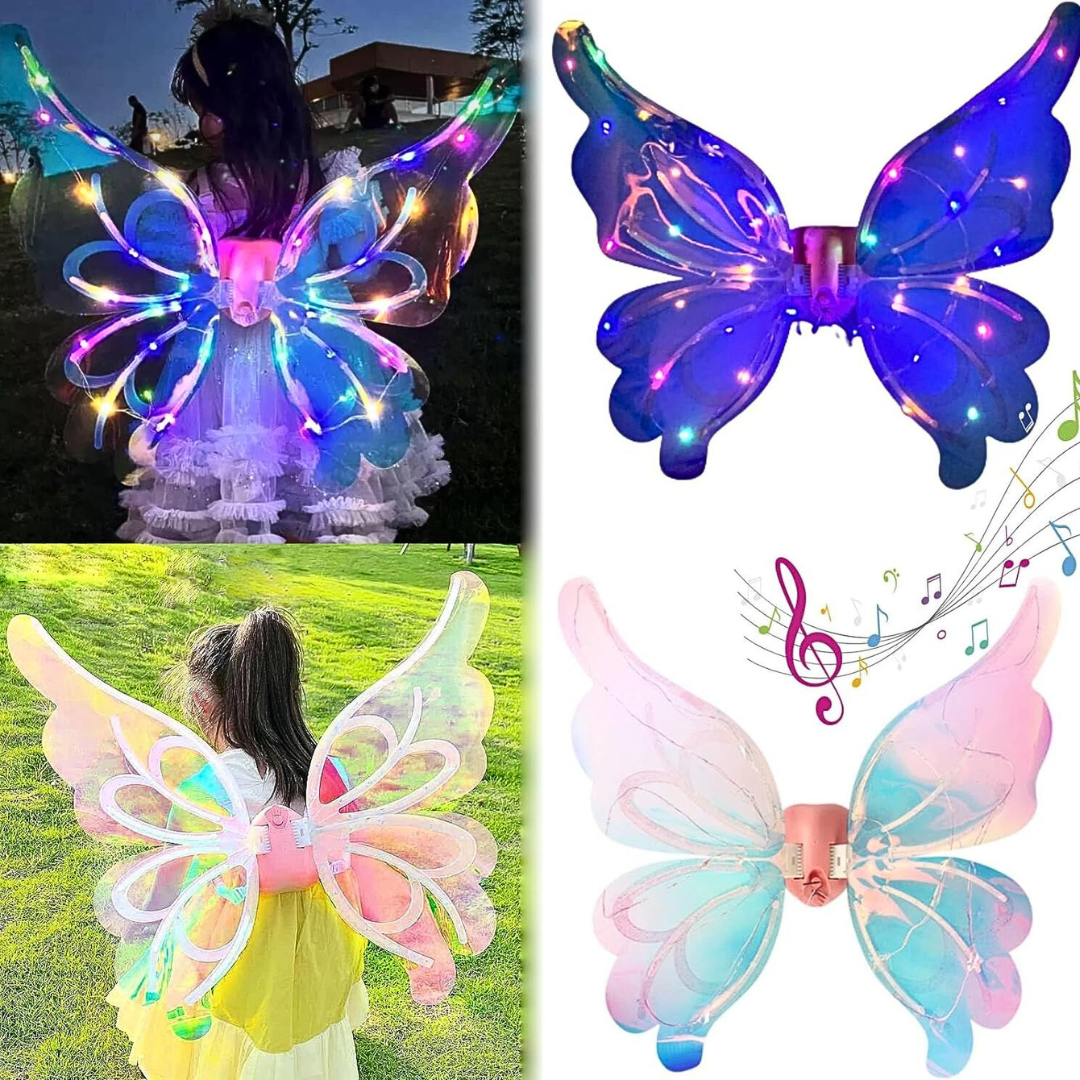 🦋ALAS DE HADA MOVIBLES CON LUCES LED✨