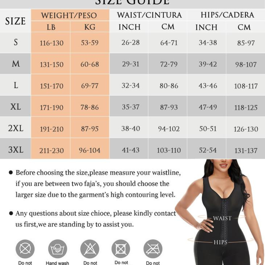 SILUETAPERFECTA® FAJA PREMIUM CUERPO COMPLETO