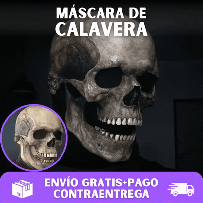 💀MÁSCARA ULTRA REALISTA DE CALAVERA CON BOCA MOVIBLE