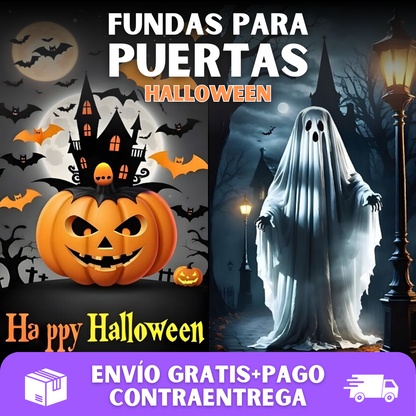 🚪FUNDA DECORATIVA PARA PUERTAS HALLOWEEN🎃