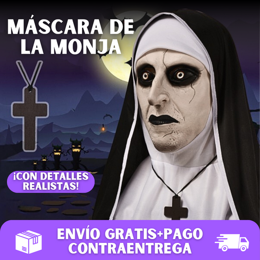 ✟MÁSCARA REALISTA DE LA MONJA👹