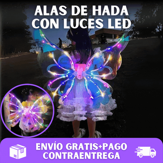 🦋ALAS DE HADA MOVIBLES CON LUCES LED✨