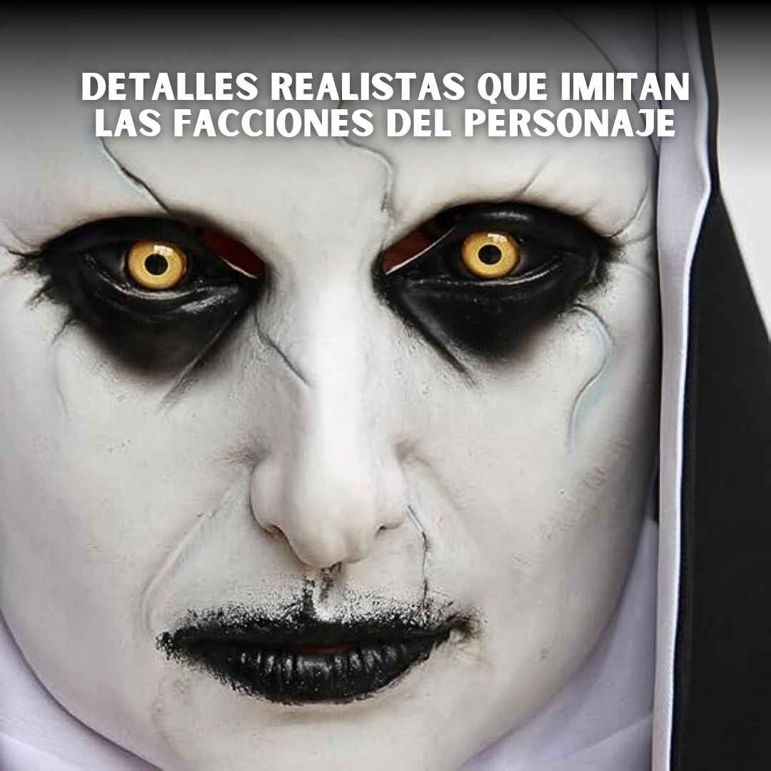 ✟MÁSCARA REALISTA DE LA MONJA👹