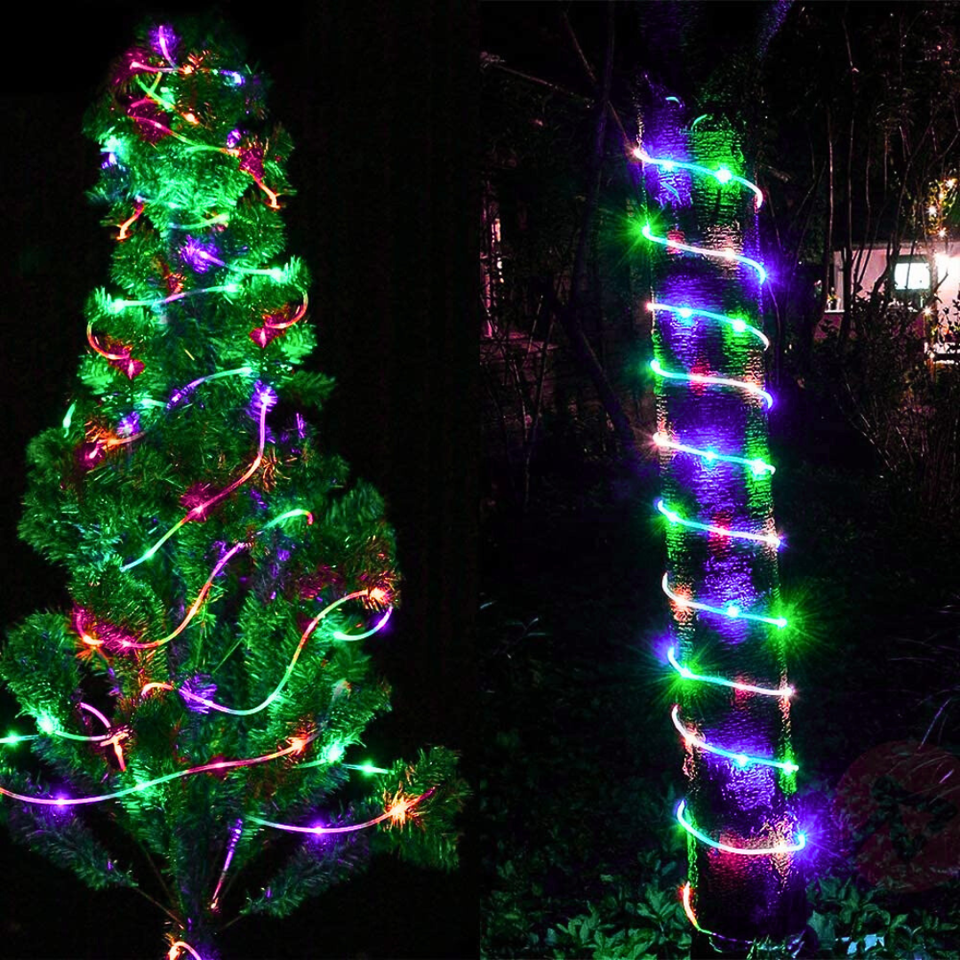 🎄LUCES NAVIDEÑAS CON PANEL SOLAR✨